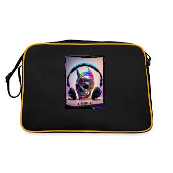 pride - Retro Tasche - Schwarz/Gold - Hinten