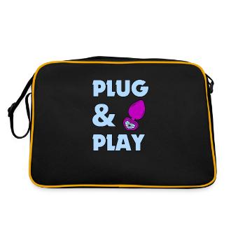 Sexe anal foiré cadeau anal Sexe Amour - Sac Retro - noir/or - Dos