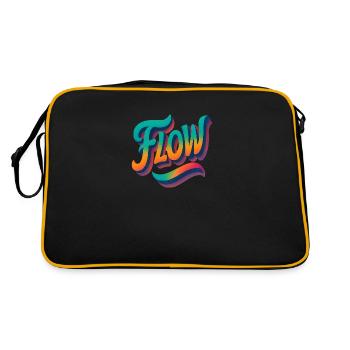 Let It Flow - Retro Bag - black/gold - Back