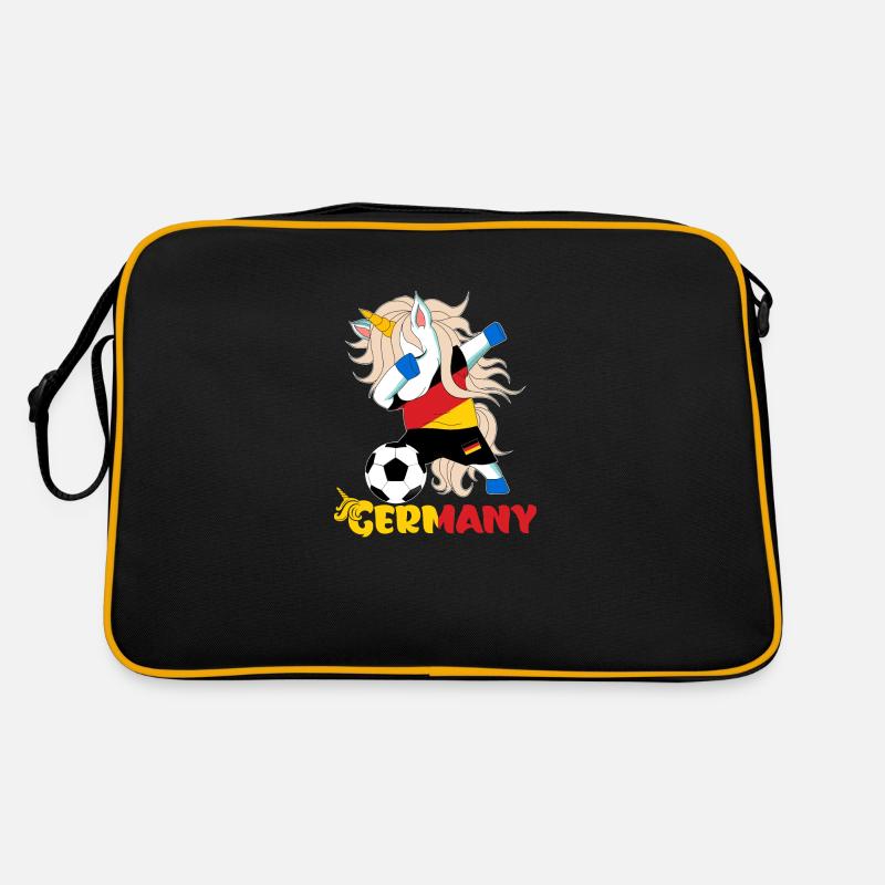 Dabbing Unicorn Supporter Team Germany Retro Bag