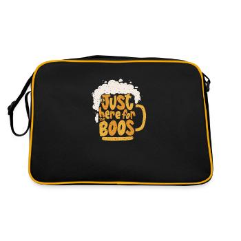 Je suis juste là pour les huées Tenues d’Halloween - Sac Retro - noir/or - Dos