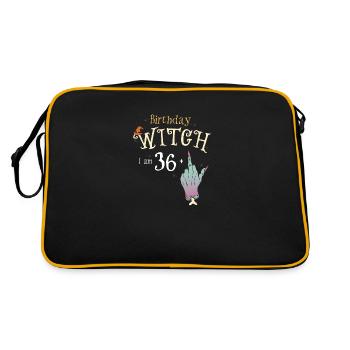 37e anniversaire sorcière drôle HallowQueen tour ou - Sac Retro - noir/or - Dos