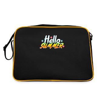 Hello Summer - Retro Bag - black/gold - Back