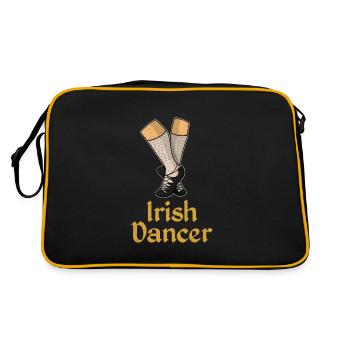 Danseuse Danseuse Danseuse irlandaise Danseuse - Sac Retro - noir/or - Dos