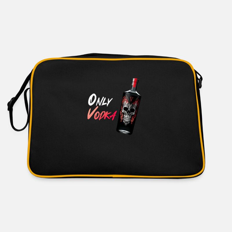 Only Vodka Alcohol Lover Skull Retro Bag