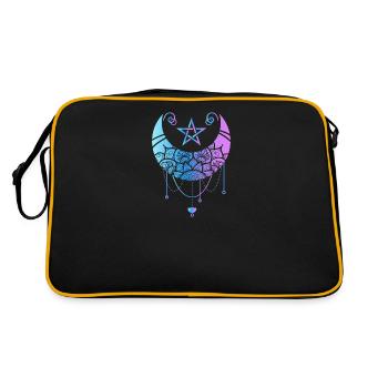 Pastel Gothic Lune Satan Lune Witchy - Sac Retro - noir/or - Dos