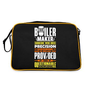 Chaudronnier Chaudronnier Drôle Citation - Sac Retro - noir/or - Dos