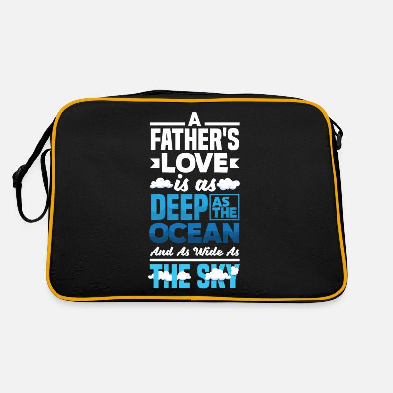 A Father's Love Is As Deep As The Ocean Father's Retro Tasche