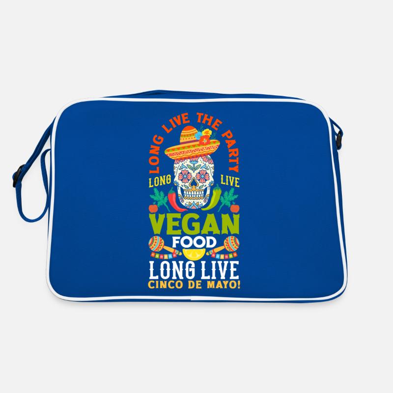 Vive la nourriture végétalienne Vive le Cinco de Mayo Sac Retro