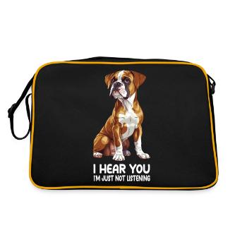 Boxer - Retro Bag - black/gold - Back