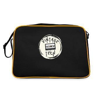 VINTAGE TECH - Retro Bag - black/gold - Back