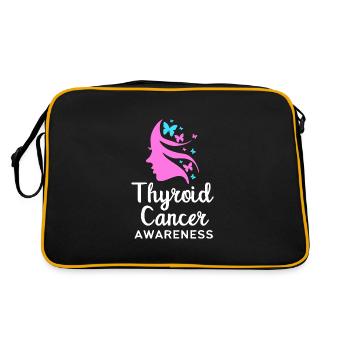 Thyroid cancer Thyroid cancer - Retro Bag - black/gold - Back