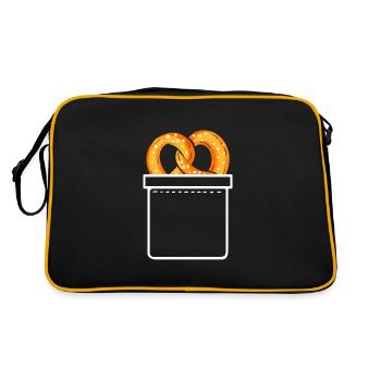 bretzel - Sac Retro - noir/or - Dos
