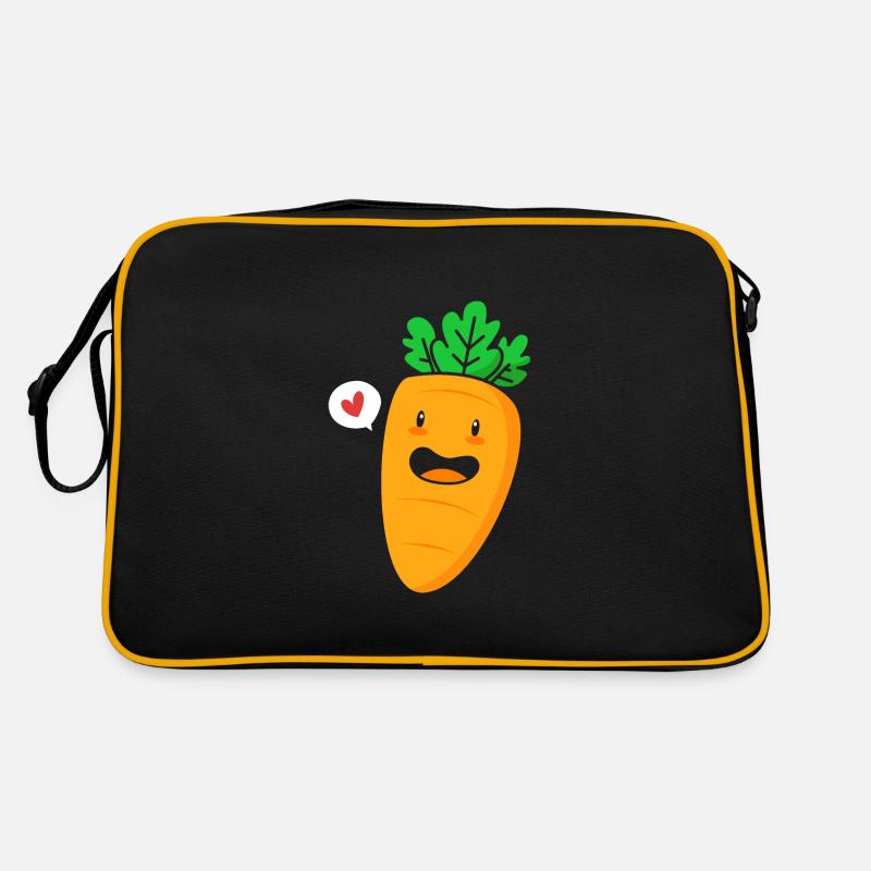 Karotte Gemüse Retro Tasche