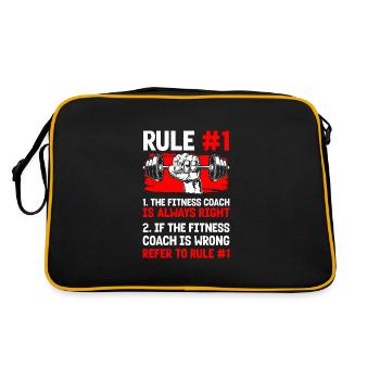 Fitness Muscle Building Bodybuilder - Retro Bag - black/gold - Back