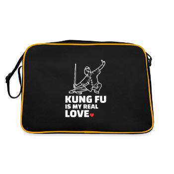 J’adore le Kung-Fu - Sac Retro - noir/or - Dos