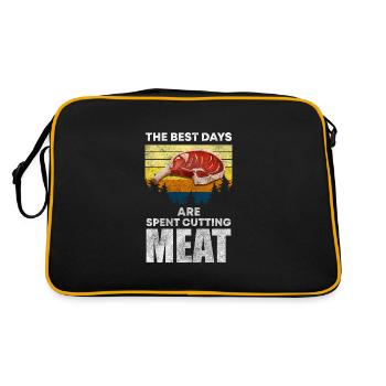 Butcher Meat Pig Butcher's Knife - Retro Bag - black/gold - Back