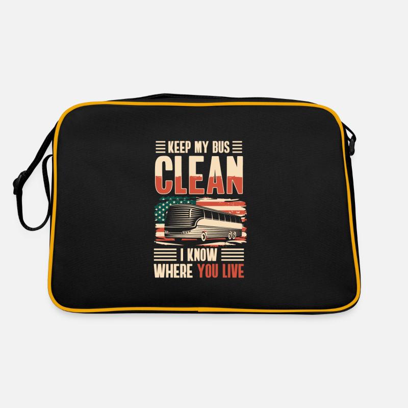 Driver Occupation Work Truck driver Retro Bag