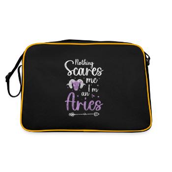 Horoskop Astrologie Minerva - Retro Tasche - Schwarz/Gold - Hinten