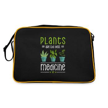 Herbes médicinales guérisseur guérisseur médecin - Sac Retro - noir/or - Dos