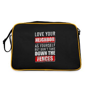 Neighborhood Residents Inauguration Ceremony - Retro Bag - black/gold - Back