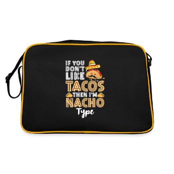 Taco Tortilla Food Truck espagnol - Sac Retro - noir/or - Dos