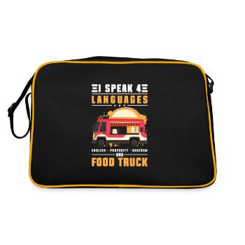 Street Food Food Food - Retro Bag - black/gold - Back