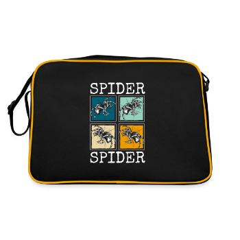 Tarentule araignée pour animaux de compagnie - Sac Retro - noir/or - Dos