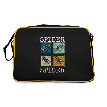 Spider Web Arachnid Hunter Phobia - Retro Bag - black/gold - Back