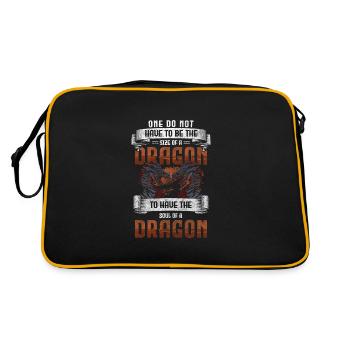 Ailes de Dragon Chine Fantaisie - Sac Retro - noir/or - Dos
