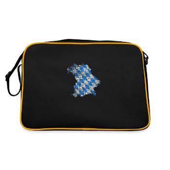 Bayern - Retro Tasche - Schwarz/Gold - Hinten