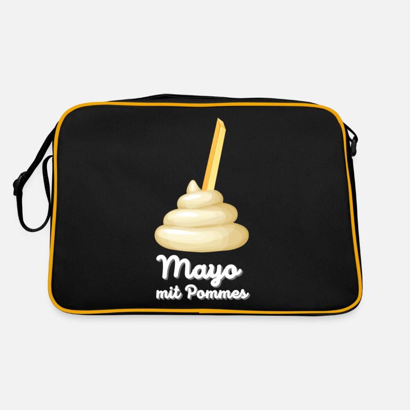 Mayo mit Pommes | Lustiges Geschenk | Mayonnaise Retro Tasche