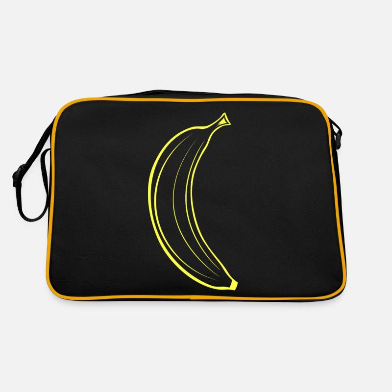 Banane, le design simple de la banane Sac Retro