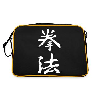 Kenpo Karate Kanji - Retro Bag - black/gold - Back