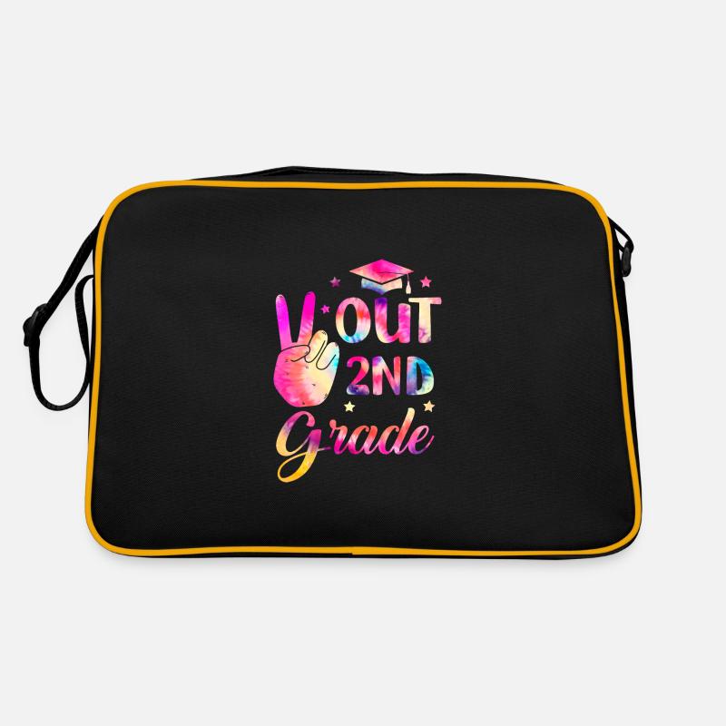 Peace out second 2nd class Happy Last school day Retro Bag