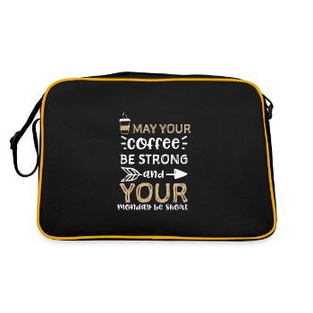 Que votre café soit fort et yo... - Sac Retro - noir/or - Dos