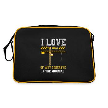 J’adore l’odeur du béton mouillé... - Sac Retro - noir/or - Dos