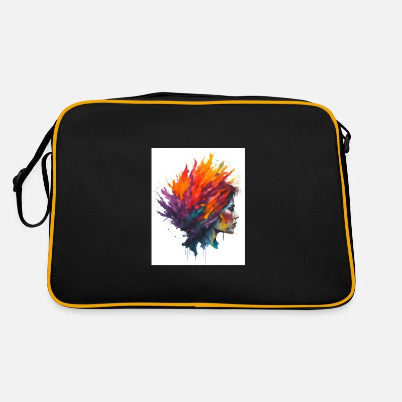 Farbexplosion Retro Tasche