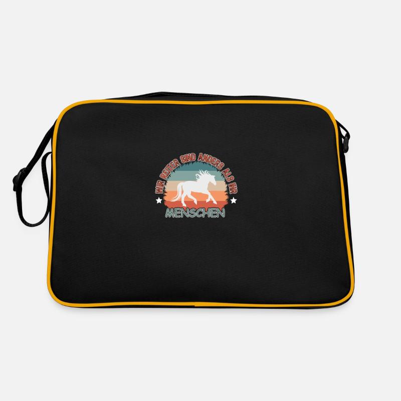 Wir Reiter sind anders als ihr Menschen Reiten Retro Tasche