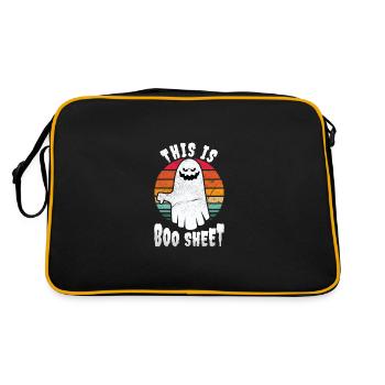 C’est boo sheet Halloween - Sac Retro - noir/or - Dos