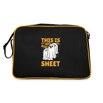 C’est boo sheet Halloween - Sac Retro - noir/or - Dos