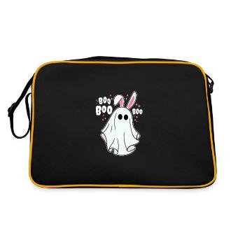 Boo boo fantôme Halloween - Sac Retro - noir/or - Dos