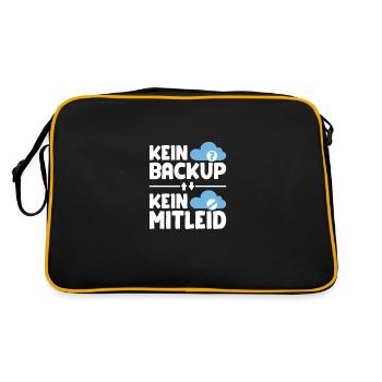 No backup no pity for programmers - Retro Bag - black/gold - Back