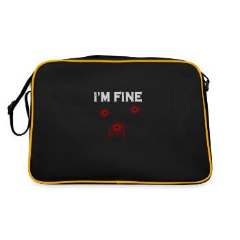 Halloween Bullet Holes Costume - Retro Bag - black/gold - Back