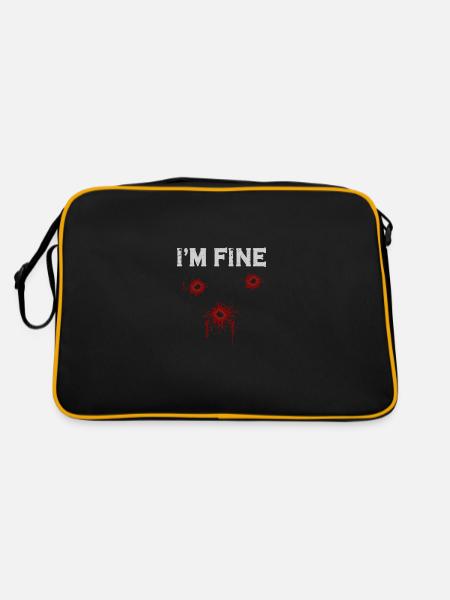 Halloween Bullet Holes Costume - Retro Bag - black/gold - Back