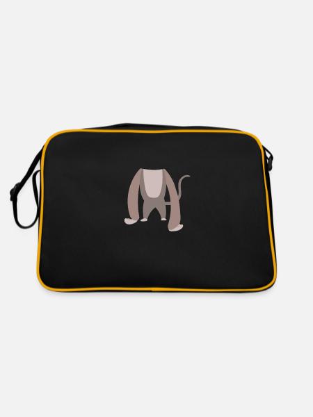 MONKEY Costume Halloween - Retro Bag - black/gold - Back
