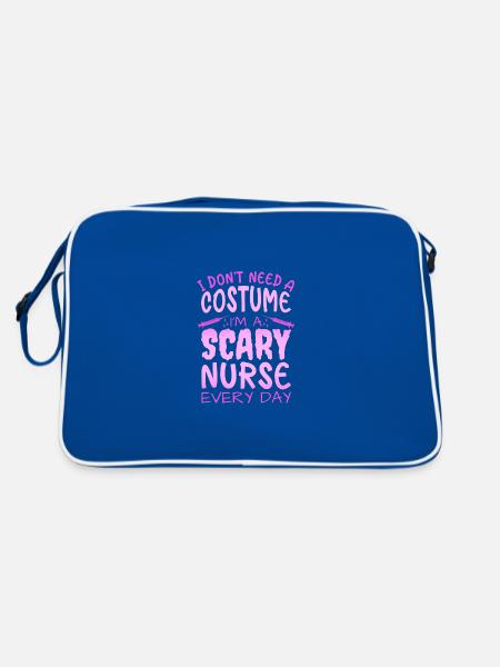 Pas besoin de poubelle costumée Infirmière Grusel - Sac Retro - bleu/blanc - Dos