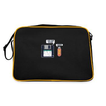 Programmeur de clés USB et de disquettes - Sac Retro - noir/or - Dos