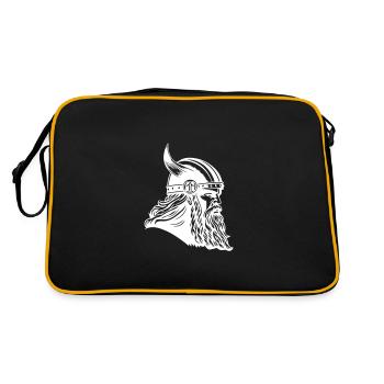 Viking Head Warrior Viking - Sac Retro - noir/or - Dos