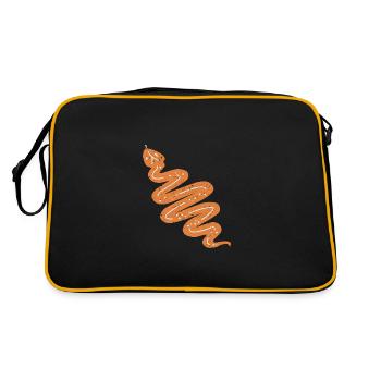 DOWN UNDER SNAKE - Retro Bag - black/gold - Back